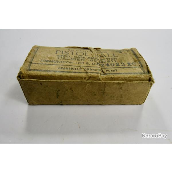 Boite originale de cartouches Colt 1911 cal 45ACP