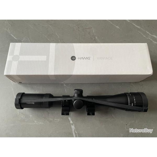 Lunette HAWKE VANTAGE 4-12x40 AO Mil Dot + montage + bo�te - Tr�s bon �tat