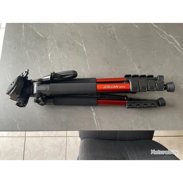 Tr�pied photo JOILCAN AH75 - Bon �tat - Id�al longue-vue / tir