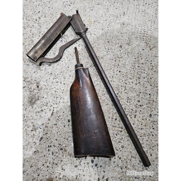 Lot de pi�ces d�tach�es de carabine � air comprim� antique