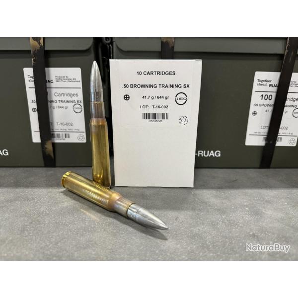 Ruag Sm 12,7X99 Browning Training Sx 644 Gr Boite De 10 Cartouches