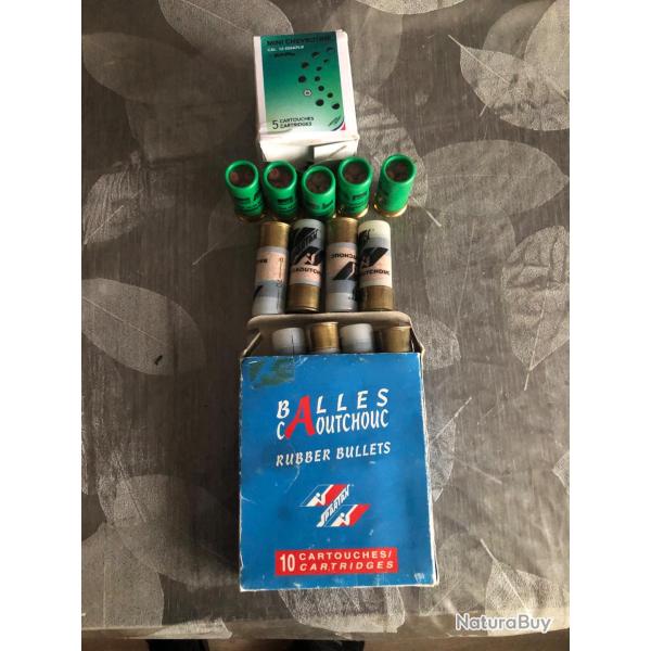 Vend 2 boites de   cartouches d�fense 10 balles , 5 chevrotine; cal 12 livraison offerte