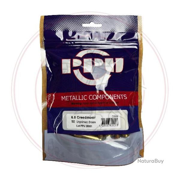 Etuis PPU 6,5 CREEDMOOR - Sachet de 50 unit�s