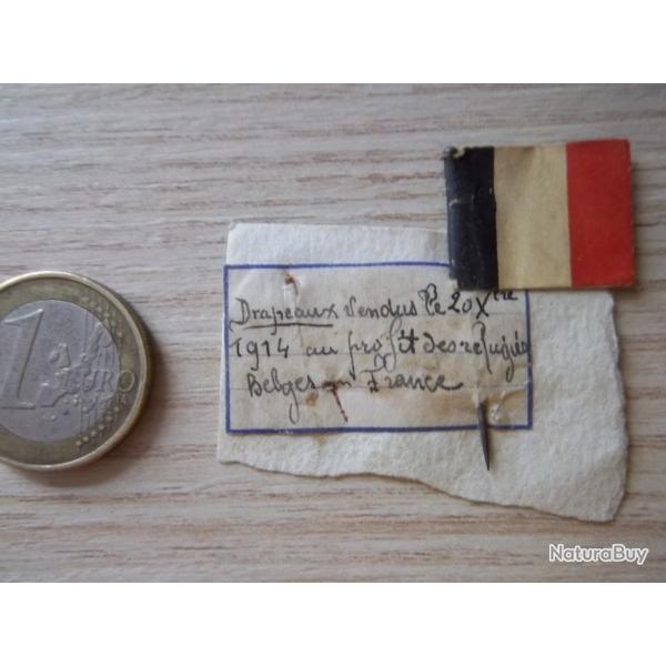 souvenirs 1914 r�fugi�s Belge en France insigne collection