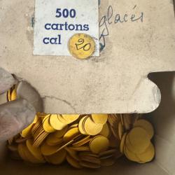 Lot de 500 carton  glac&eacute;e cal 20