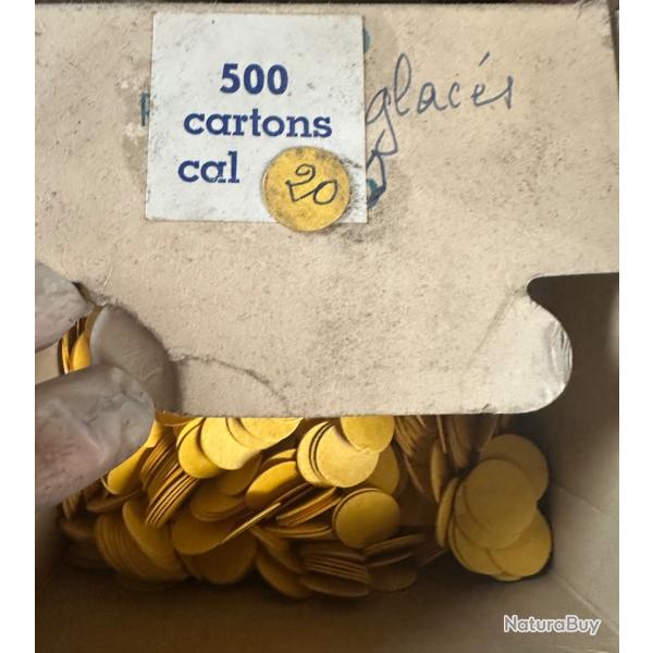 Lot de 500 carton  glac�e cal 20