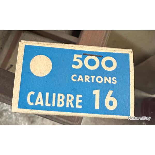 Lot de 500 carton  glac�e cal 16