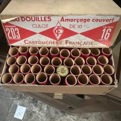 Douille cal 16 cartoucherie fran&ccedil;aise