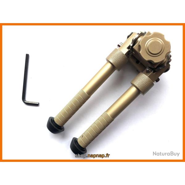 (LBC) Bipied tactique picatinny en aluminium sur rotule � d�gagement rapide