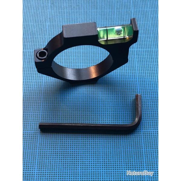 Collier avec niveau � bulle, diam�tre 30 mm, en aluminium