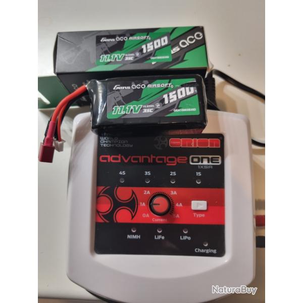 Chargeurs lipo 1 a 4 s avec batterie