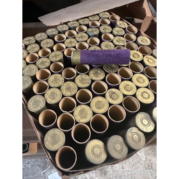 Douille cal 20 violette poudre sans fum�e