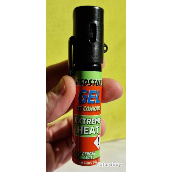 AEROSOL DE DEFENSE 20ML/26G GEL CS + POIVRE, capot noir