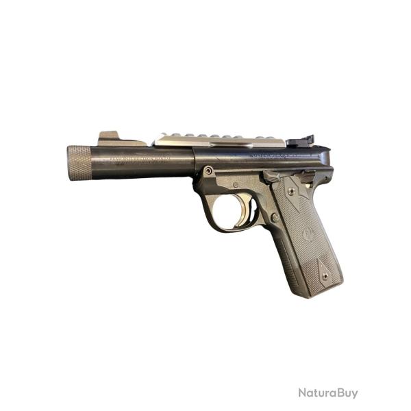 Pistolet RUGER cal.22lr mark IV 22/45 bronze 4.40" filet� 1/2x28 10 coups