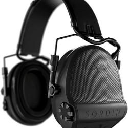 Casque &eacute;lectronique SORDIN X2 Gel noir cuir