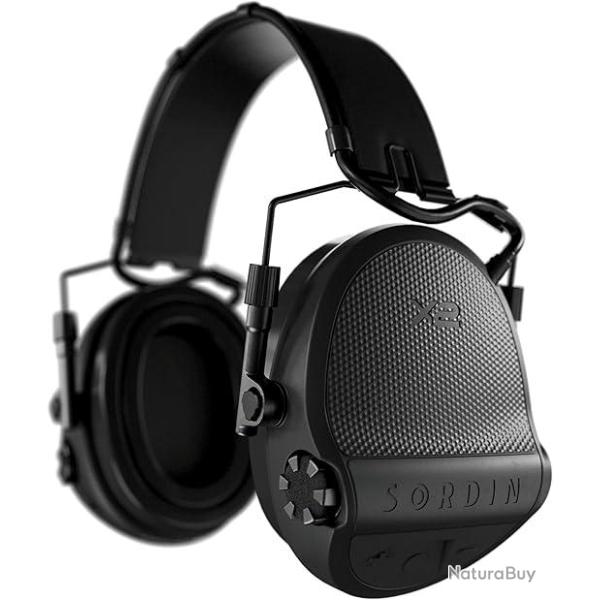 Casque �lectronique SORDIN X2 Gel noir cuir