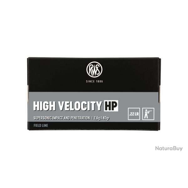 RWS High Velocity HP cal.22lr Field Line
