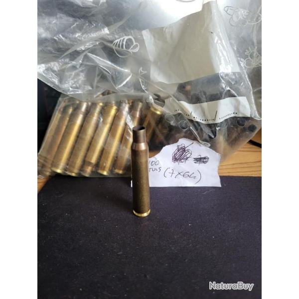 lot de 100 douilles calibre 7x64