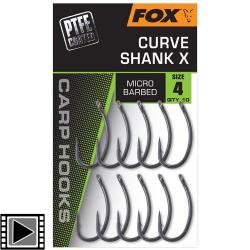 Hame&ccedil;on Fox Curve Shank X (par 10) n&deg; 4