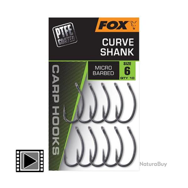 Hame�on Fox Curve Shank (par 10) n� 4