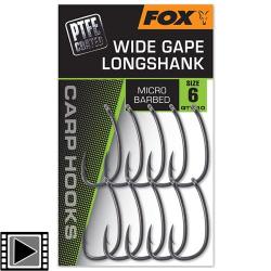 Hame&ccedil;on Fox Wide Gape Long Shank (par 10) n&deg; 4