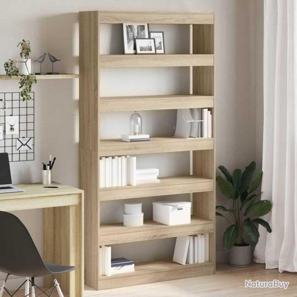 Biblioth�que Ch�ne Sonoma 100 x 30 x 198 cm Bois d'ing�nierie