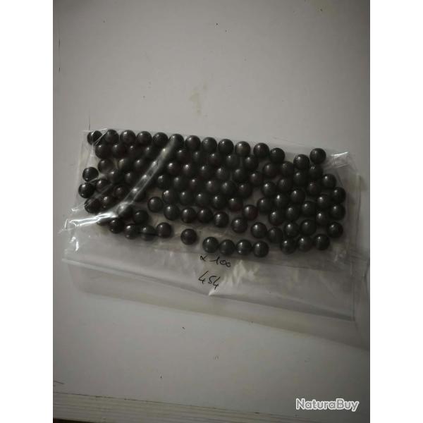 BALLES RONDES / BOULETS CAL 44 454" x100