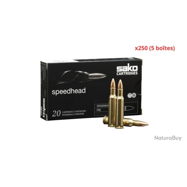 MUNITIONS SAKO CALIBRE 6.5 CREEDMOOR RANGE SPEEDHEAD FMJ 144gr - 9.3g x250 