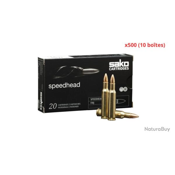 MUNITIONS SAKO CALIBRE 6.5 CREEDMOOR RANGE SPEEDHEAD FMJ 144gr - 9.3g x500 