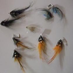 Lot de 9 streamers pour la p&ecirc;che des carnassiers