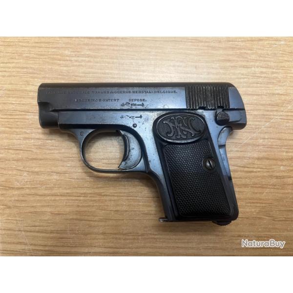 Pistolet semi-automatique Baby Browning cal 6,35mm  � 1� sans prix de r�serve !