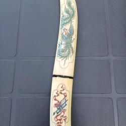 Poignard fourreau et manche en os