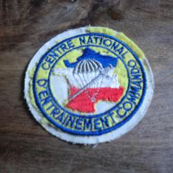 insigne tissu centre national d'entrainement commando  parachutiste