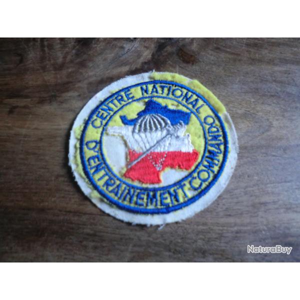 insigne tissu centre national d'entrainement commando  parachutiste