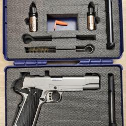 Pistolet TISAS mod&egrave;le ZIG PCP Inox - Cal. 9x19 - Mallette, 3 chargeurs (Occasion)