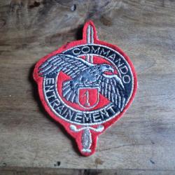 insigne tissu N.1 entrainement commando  parachutiste