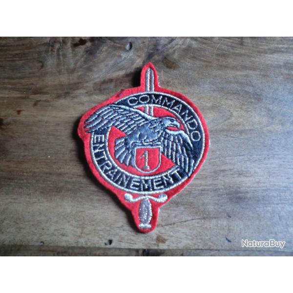 insigne tissu N.1 entrainement commando  parachutiste