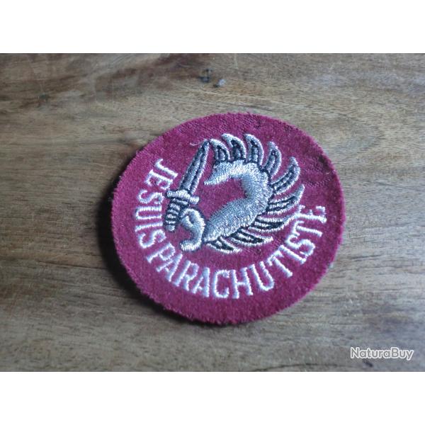 insigne brod�e tissu J.S.P   parachutiste