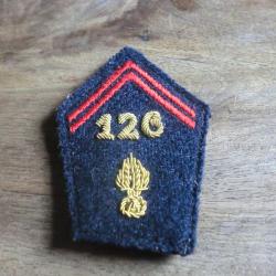 insigne pattes de colllet d'officier 126eme r&eacute;giment d'infanterie