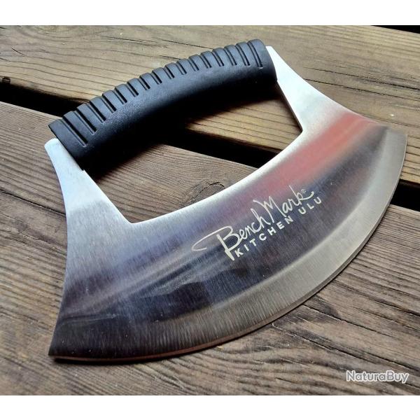 Couteau D'esquimau Ulu Inuit Lame Acier Inox Manche Abs