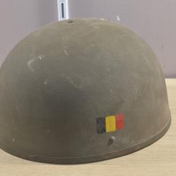 Casque RCEE Belges 1952 Style GB British WWII combat blind&eacute;s  Helmet Belgium