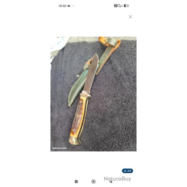 Puma handarbeit jagdnicker vom waidbesteck inox Germany 113587