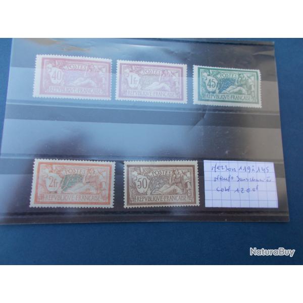 lot de 5 timbres MERSONS ,neufs sans charni�res,n� 119 a 145 !c�t� YVERT::1200 euros!!