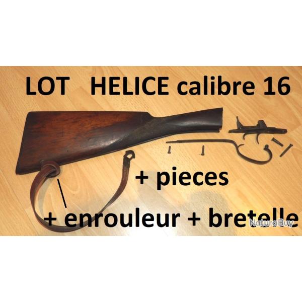 LOT  crosse HELICE calibre 16 + enrouleur bretelle + pi�ces - VENDU PAR JEPERCUTE (SW247)