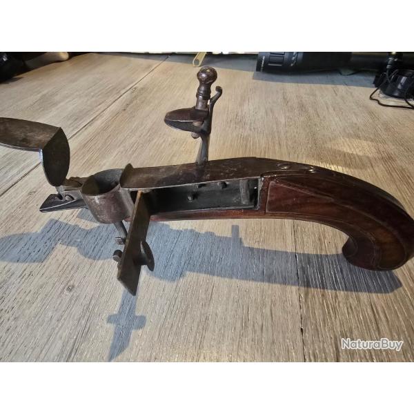 Pistolet Briquet de table � silex 1850 environ