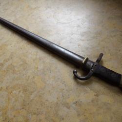 baionnette fusil Gras scolaire avec fourreau