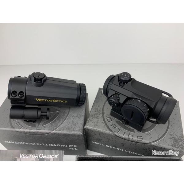 Viseur point rouge + zoom vector optic