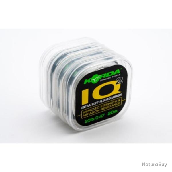 KORDA IQ EXTRA SOFT FLUOROCARBON HOOKLINK 20LB KORDA