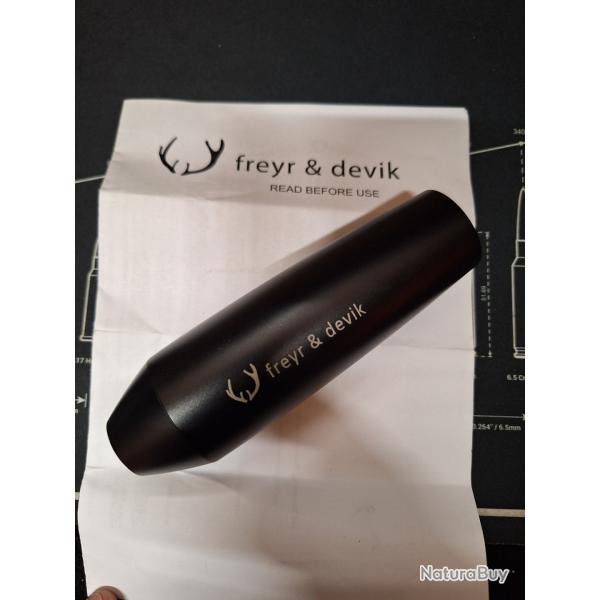 Moderateur de son Freyr  et devik  131 silence 3d  filetage 15/100 calibre 9.5 max