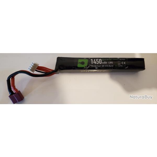 Batterie lipo 11.1V 1450 mAh 60c airsoft t-dean TBE
